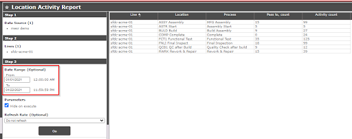 MW R Location Activity Report Generated.png