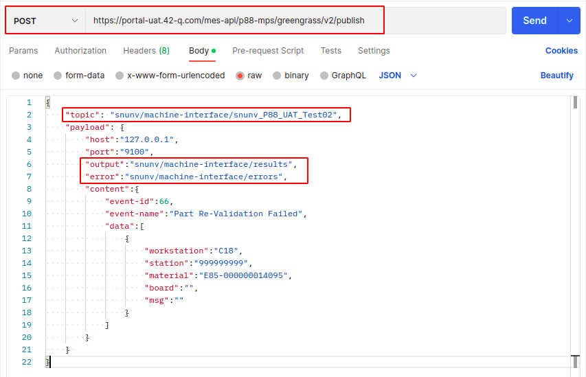 DSS Sending The Payload Using Postman..png