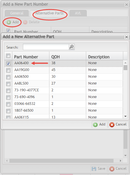 Alternative Part Tab Add New Alternative Part.png