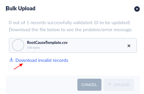 Root Cause Main Page