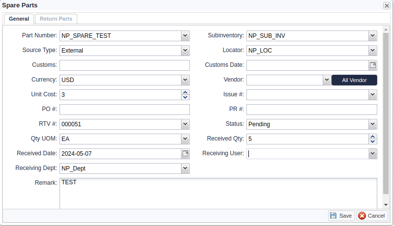 Figure 38- Edit Receive Parts Pop-up Window.png