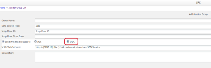 send MFG Hold Request by SFDC