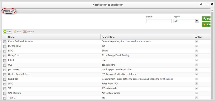 05NotificationEscal module list.jpg