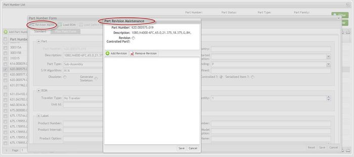 Part Revision Maintenance
